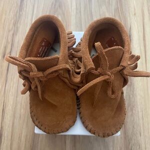 Kids Suede Minnetonka Moccasins